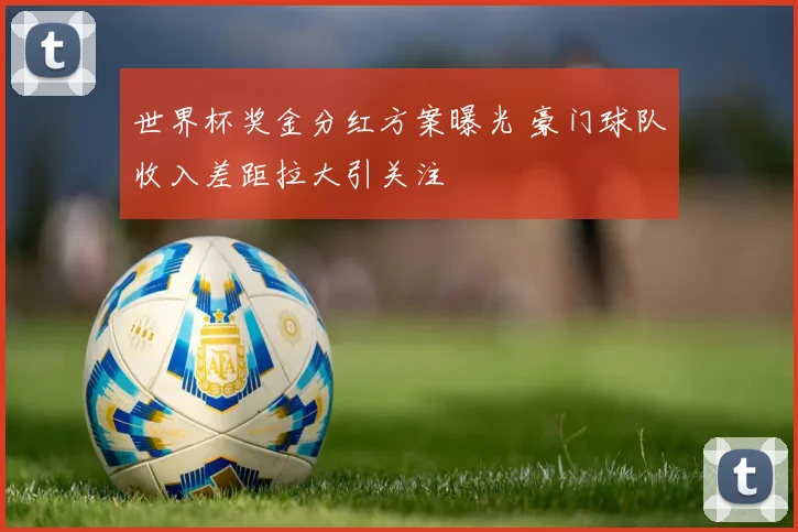 世界杯奖金分红方案曝光 豪门球队收入差距拉大引关注