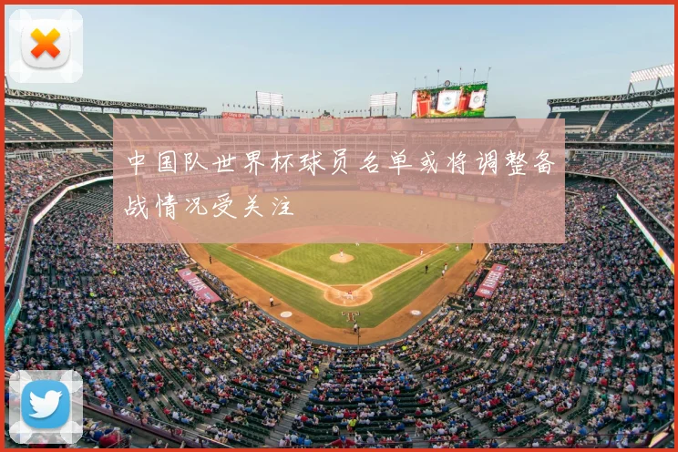 中国队世界杯球员名单或将调整备战情况受关注